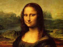 Fotografía del cuadro de la Mona Lisa