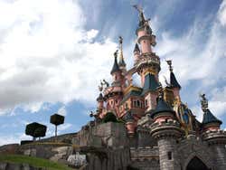 Fotografía del castillo más popular de Disneyland Paris