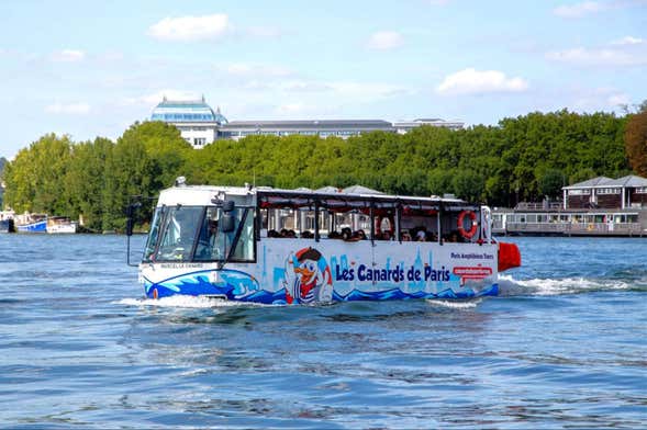 Tour en autobús anfibio por París